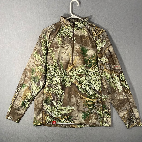 Core 4 Element Camo Hunting 1/4 Quarter Zip Pullover Breathable Men's Medium - Picture 1 of 9